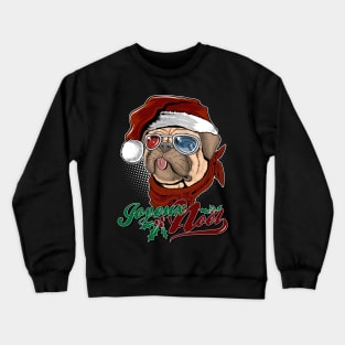 Joyeux noël cute pud dog Crewneck Sweatshirt